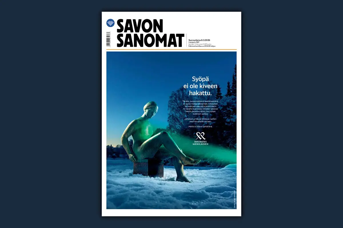 Docrates ilmoitus Savon Sanomissa